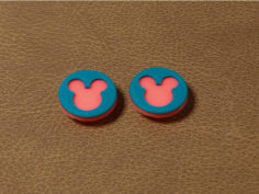 Mickey Mouse Spinner Pads 3D Print Model