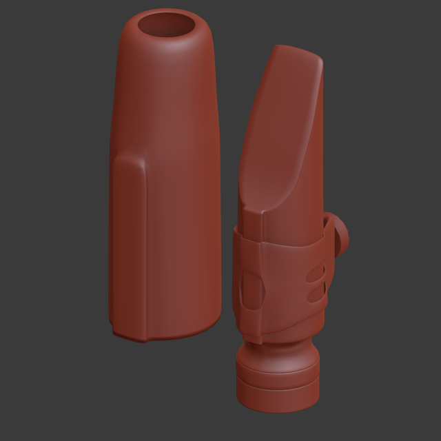 Mouthpiece saxophone 3D Model