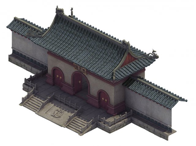 River City – Temple Gate 3D Model