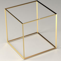 3D Cube Wire 3D Model
