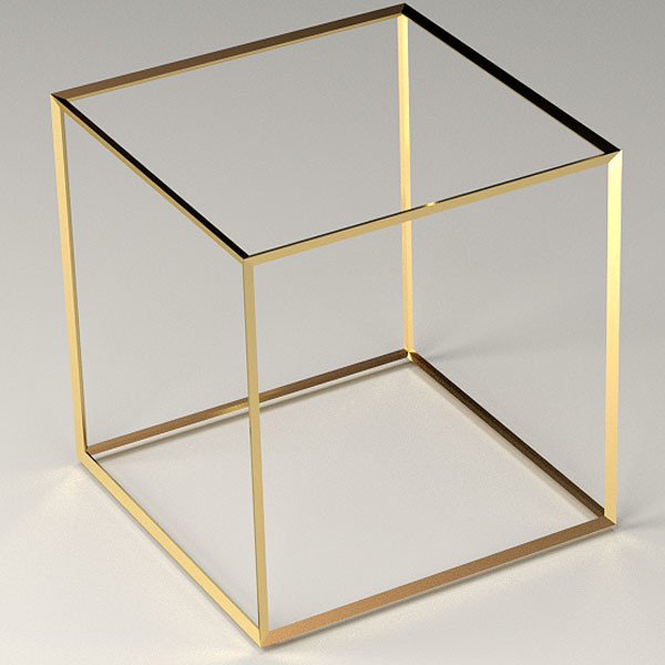 3D Cube Wire 3D Model