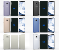 Samsung Galaxy S8 Pack 3D Model