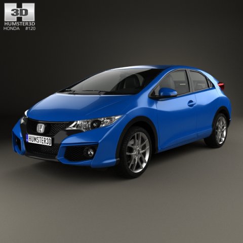 Honda Civic hatchback 2015 3D Model