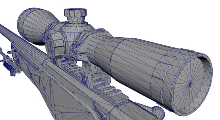 Sniper Rifle 3D Model