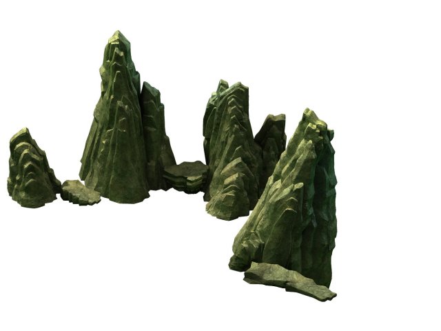 Game Model – Forest – Stone 04 3D Model