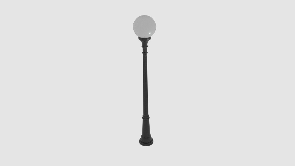 Garden Globe Light 3D Model