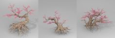 Peach blossom tree 3D Model