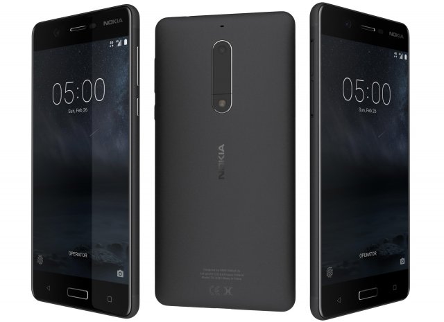 Nokia 5 Matte Black 3D Model