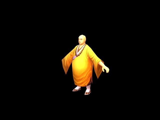 Game Model – Taoist comprehension scene – obese mo 3D Model