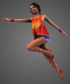 3D WonderGirl Donna Troy model 3D Model