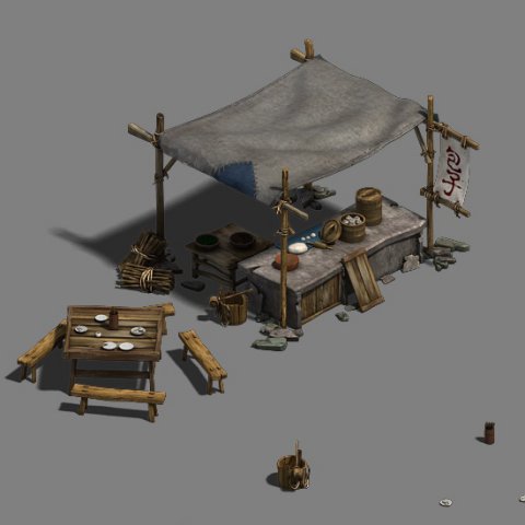 Medium City – Booth 4 3D Model