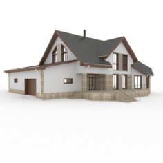 European Modern Cottage 3D Model