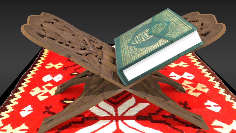 Quran & Rehal 3D Free 3D Model