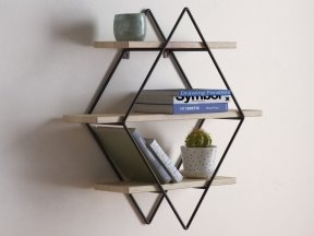 Diamond Cross Planes Shelf 3D Model