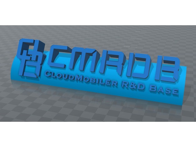 CMRDB plate 3D Print Model