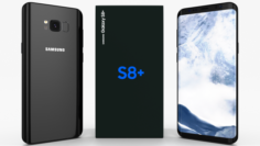 Samsung Galaxy S8 Plus Midnight Black 3D Model