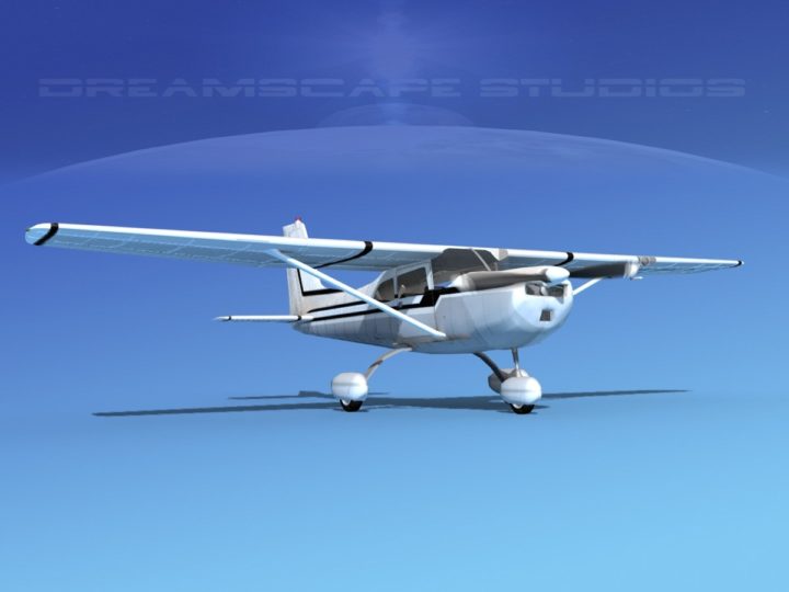 3D Cessna 175 Skylark V05 3D Model