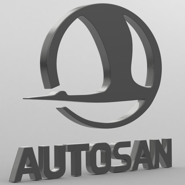 Autosan logo 3D Model