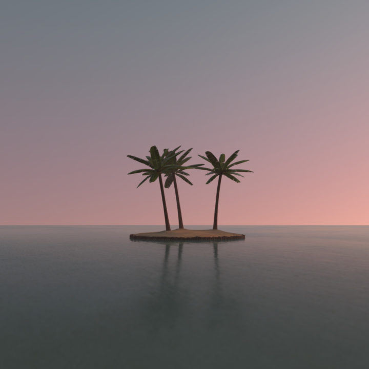 3D Tropical island two model 3D Model