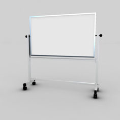 Whiteboard with stand 3D 3D Model