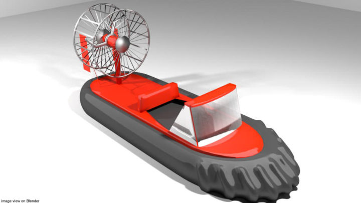 Hovercraft – Racing 3D model 3D Model