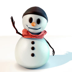 Snowman Rigged 3D Model