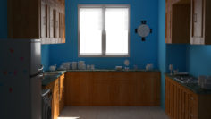 Kitchen Full Scene 3D Model