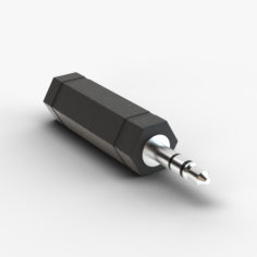 jack audio adapter 3.5 mm to 6.5 mm model 3D Model