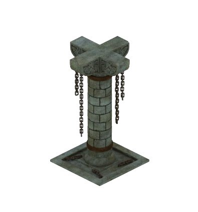 Tomb – the palace pillars 3D Model