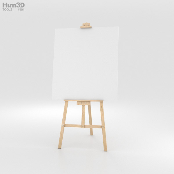 Easel 3D Model