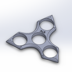 Hand Spinner sharp edges. 3D Print Model