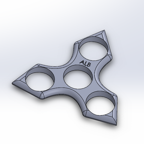 Hand Spinner sharp edges. 3D Print Model