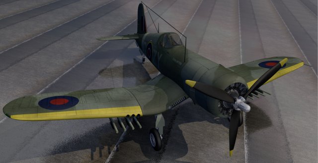 Chance Vought Outlaw Mk-1 3D Model