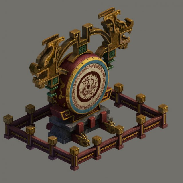 Barracks – war drums 3D Model