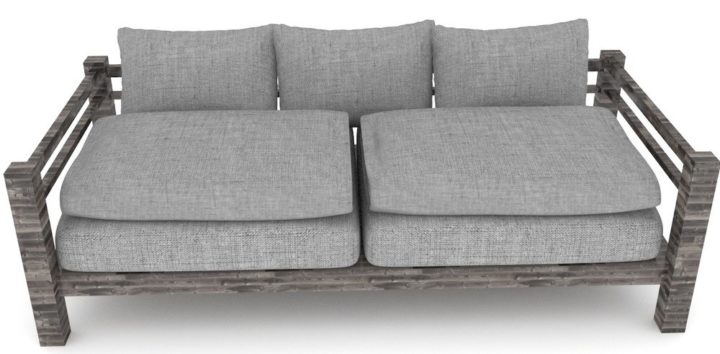 Garden Sofa 3D 3D Model