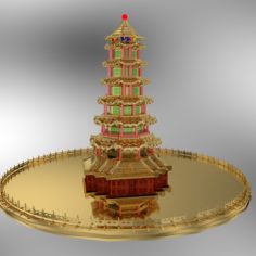Chinese tower model 3D Model