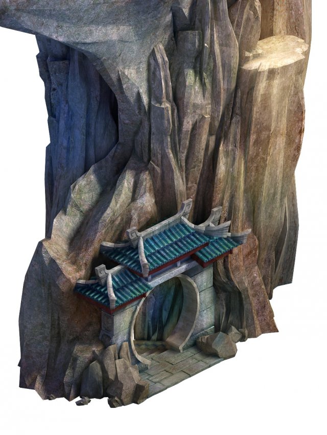 Game Model – Taoist comprehension scene – the cave 3D Model