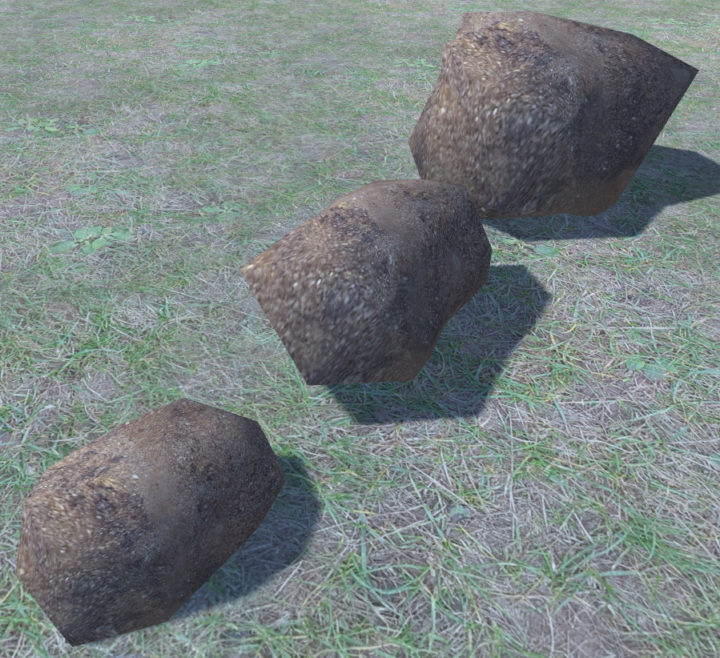 3 Ultra Low Poly Rocks 3D model Free 3D Model