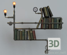 3D-Model 
Bookshelf steampunk