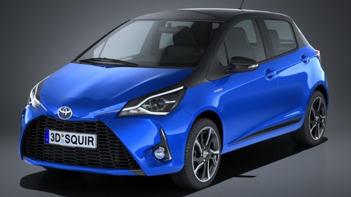 Toyota Yaris hybrid 2017 3D Model