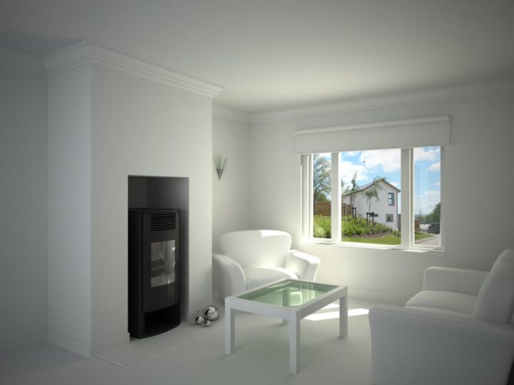 Simply Living Room 3D 3D Model