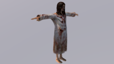 Woman Zombie 3D Model
