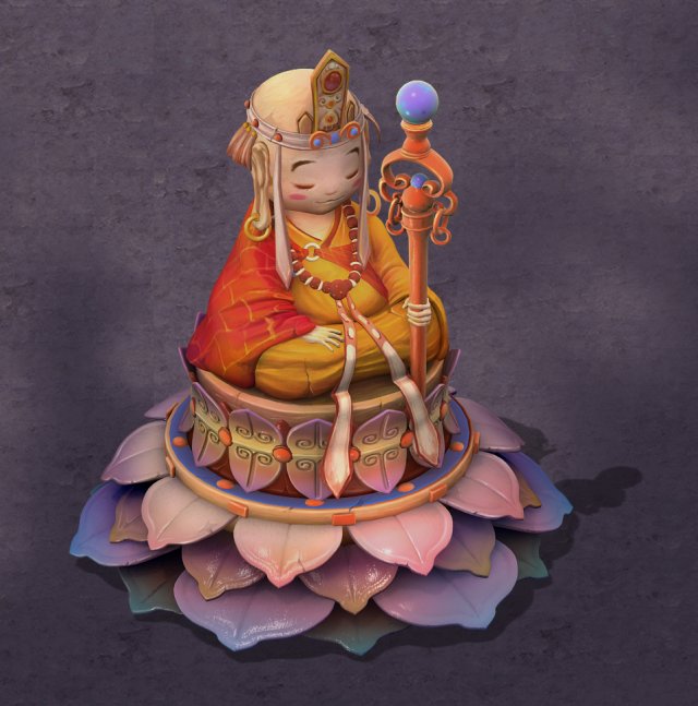 Cartoon hell – to the king of the Buddha 3D Model