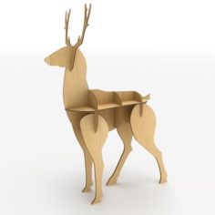Deer Cardboard VR – AR – low-poly 3D Model