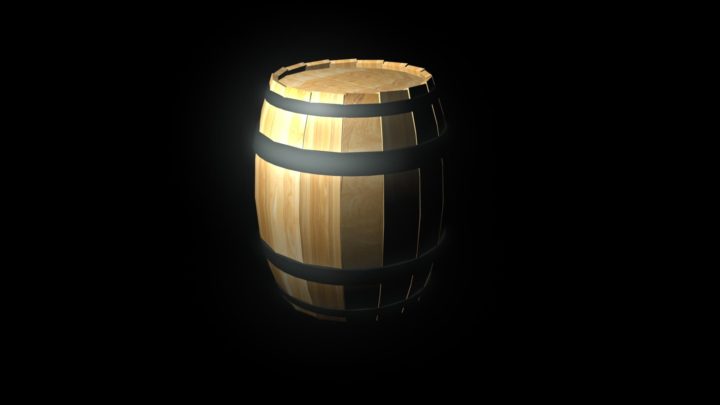 Wooden Barrel 3D model 3D Model