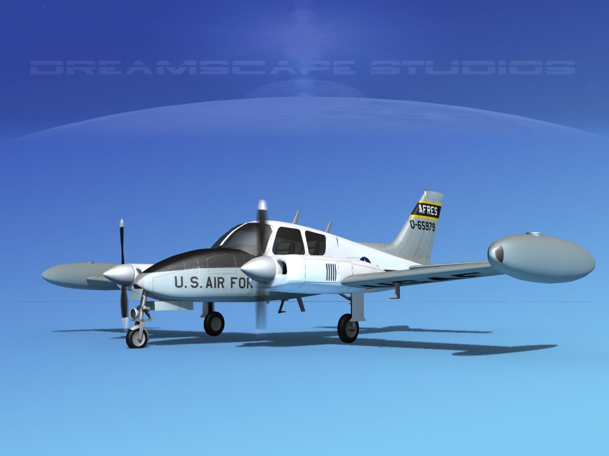 Cessna U-3 USAF 3D model 3D Model
