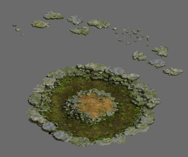 Field – river 3D Model