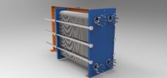 Plate heat exchanger 3D Model