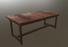 Old Table 3D model 3D Model