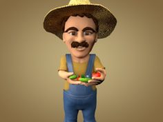 Farmer or Gardener 3D Model